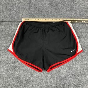 Nike Dri-Fit Shorts Womens Size XL Black Red Trim Athletic Running Activewear